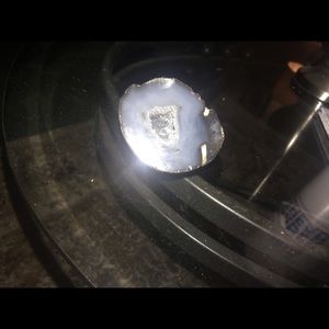 Raw agate palm stone nice size